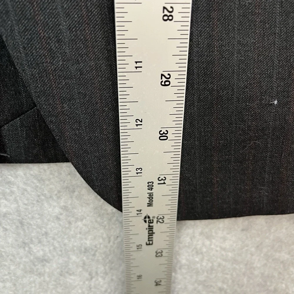 Banana Republic Pinstripe‎ Blazer Modern Slim Fit Men Gray Red Size 40R Wool